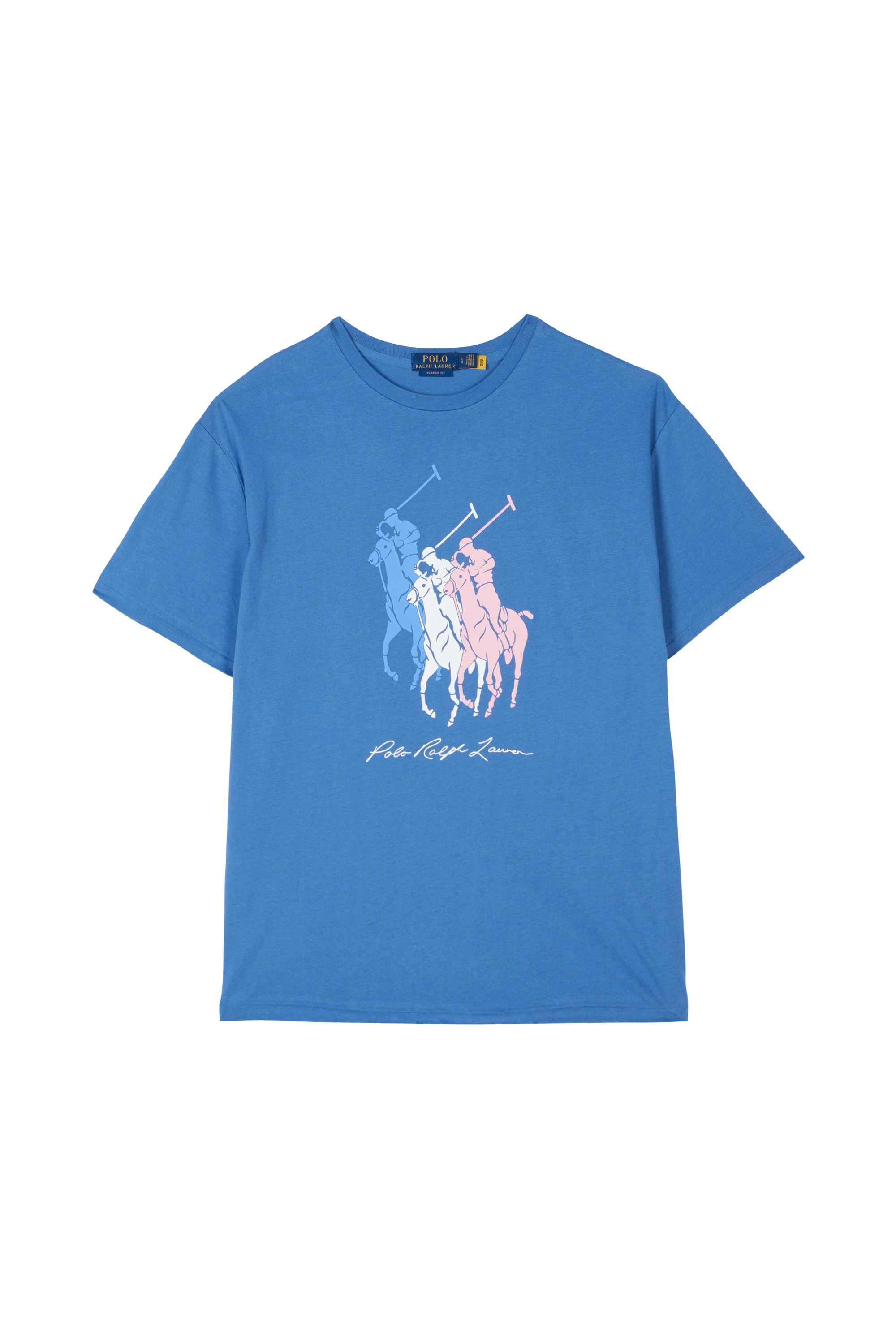 POLO RALPH LAUREN T-shirt manches courtes Classic Fit Big Pony Jersey T-Shirt Bleu