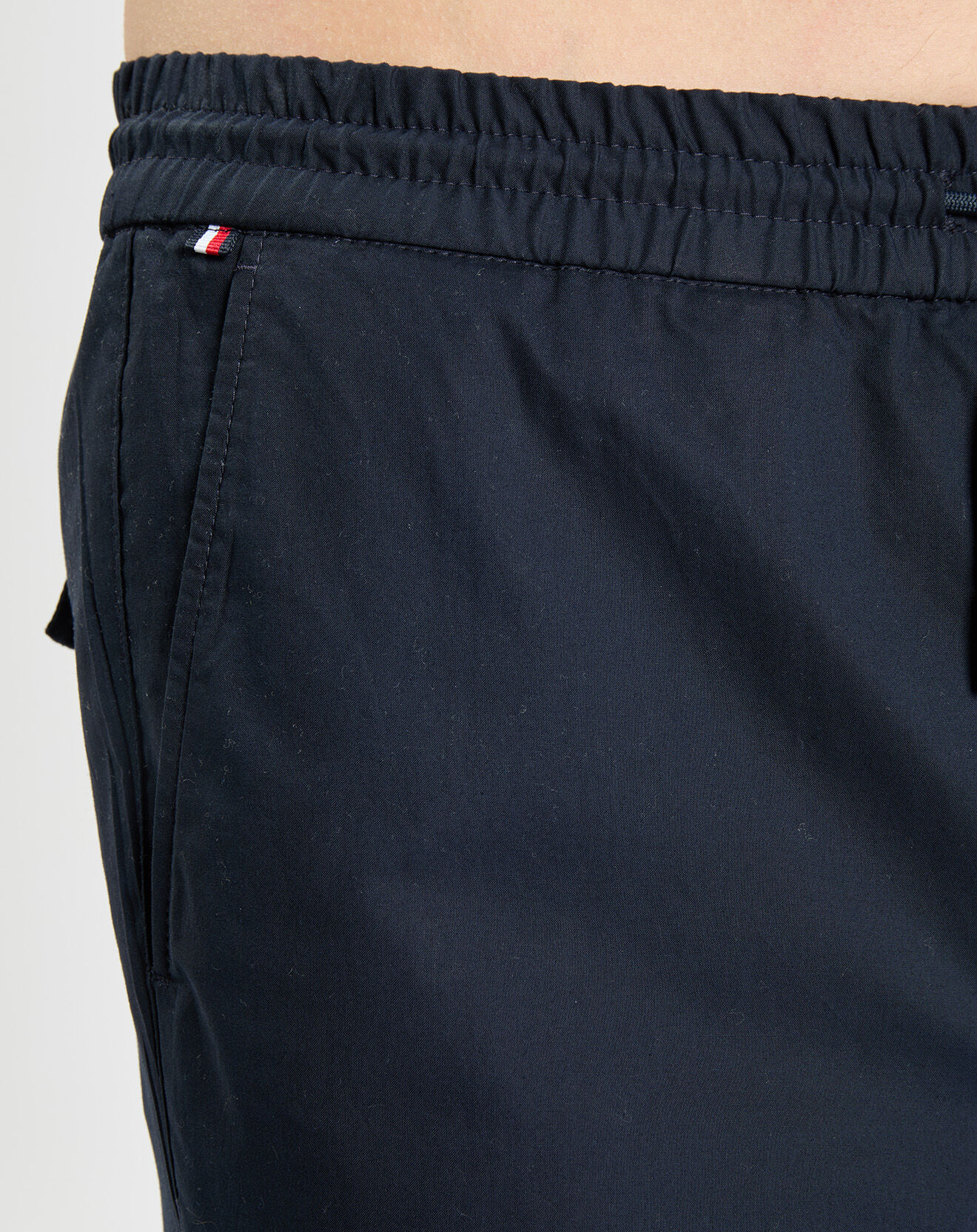 Tommy Hilfiger Pantalon chelsea en Popeline Papertouch bleu marine
