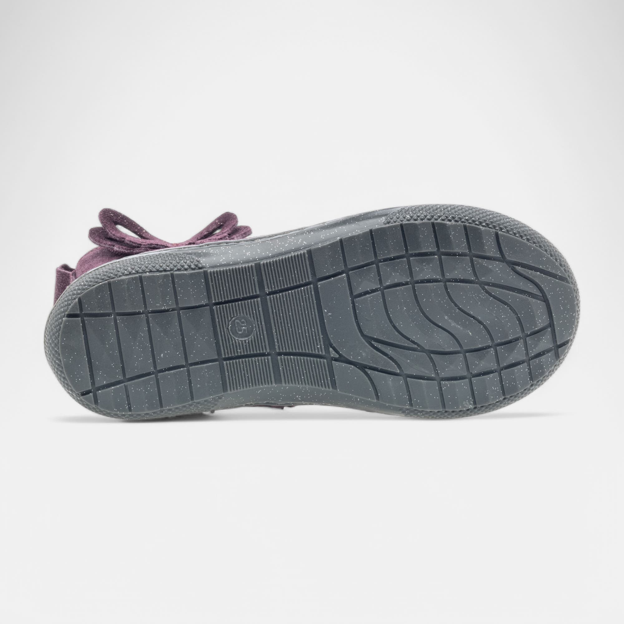 Bottines Fille en cuir violet