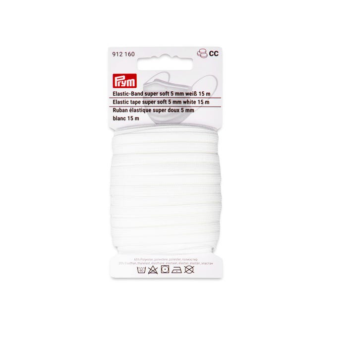 Prym-Zacht gebreide elastiek 5mm, 15M