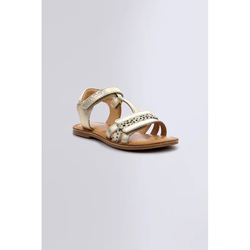 DIAMANTO OR PONY SANDALES Cuir Fille
