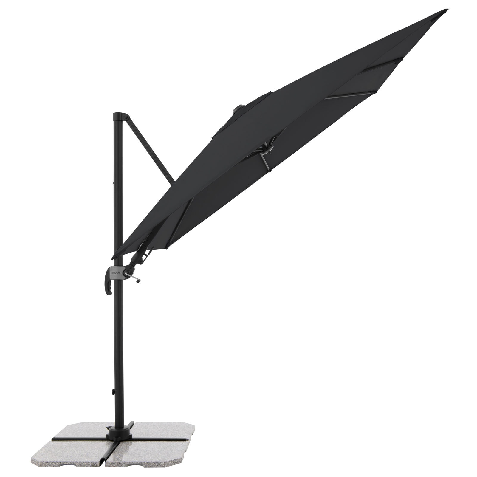 Garden FLAIR Ampelschirm NORMA 2-teilig 230 x 230 cm anthrazit
