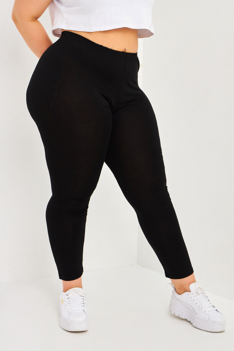 Pantalon fin Noir uni
