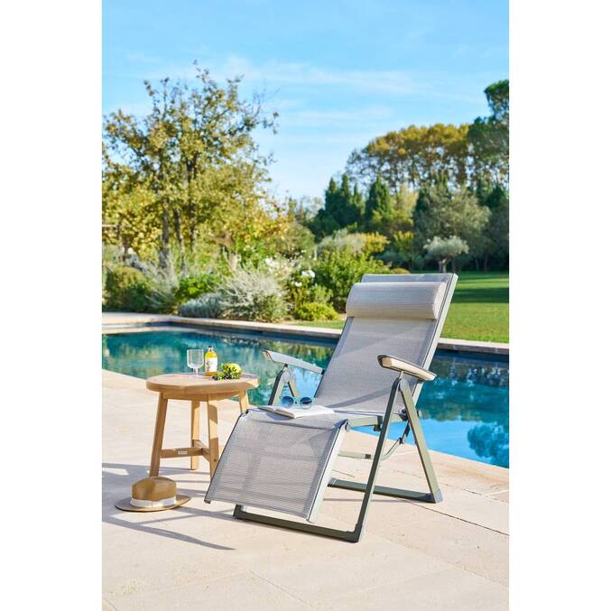 Table d'appoint de jardin ronde PAPOUASIE Acacia