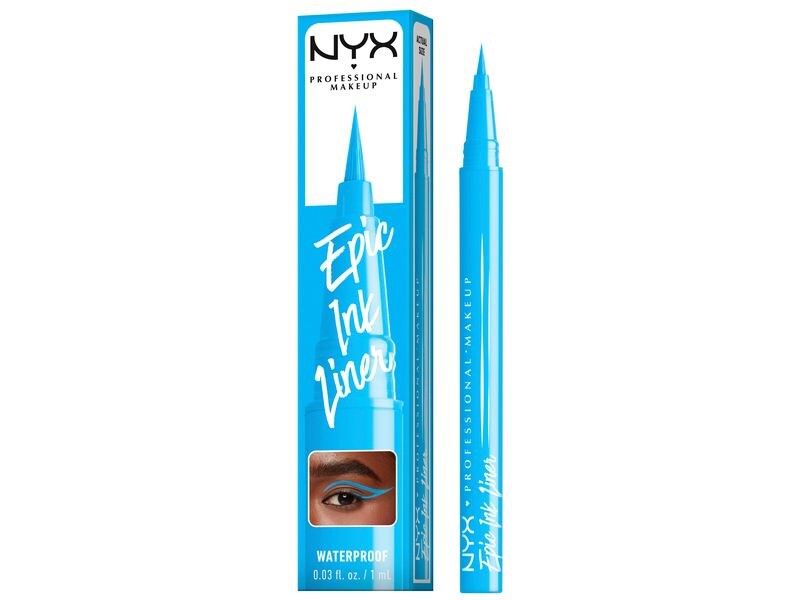 NYX Professional Makeup Epic Ink Liner Jeanz Matte Vintage Wasserfester und mattierender Eyeliner