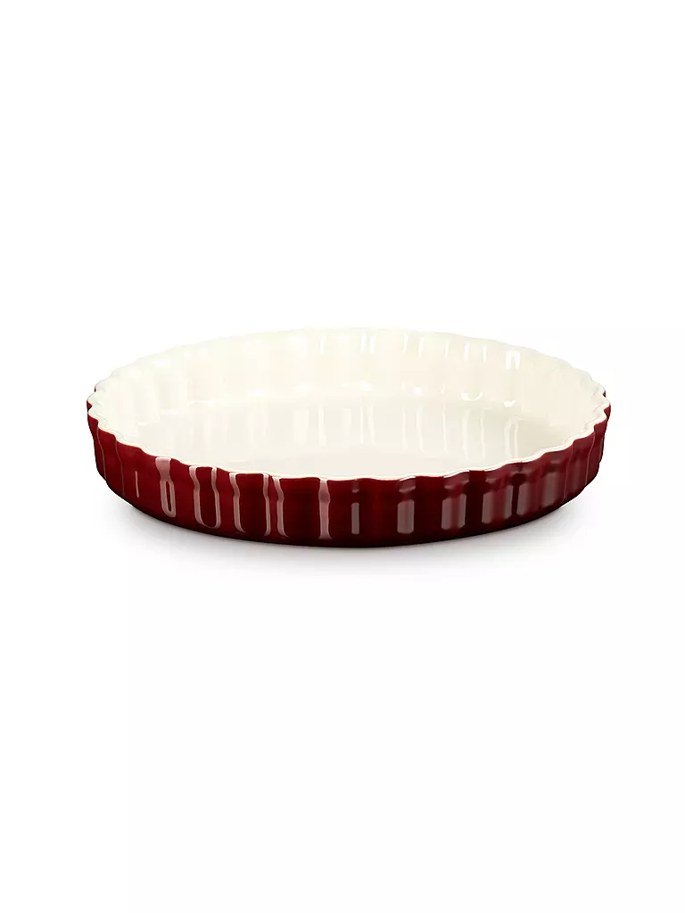 LE CREUSET Tarteform 28cm POTERIE Garnet dunkelrot
