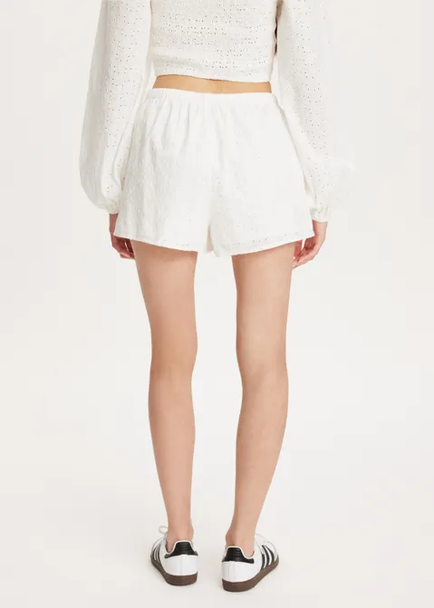 Broderie short wit (WIT)
