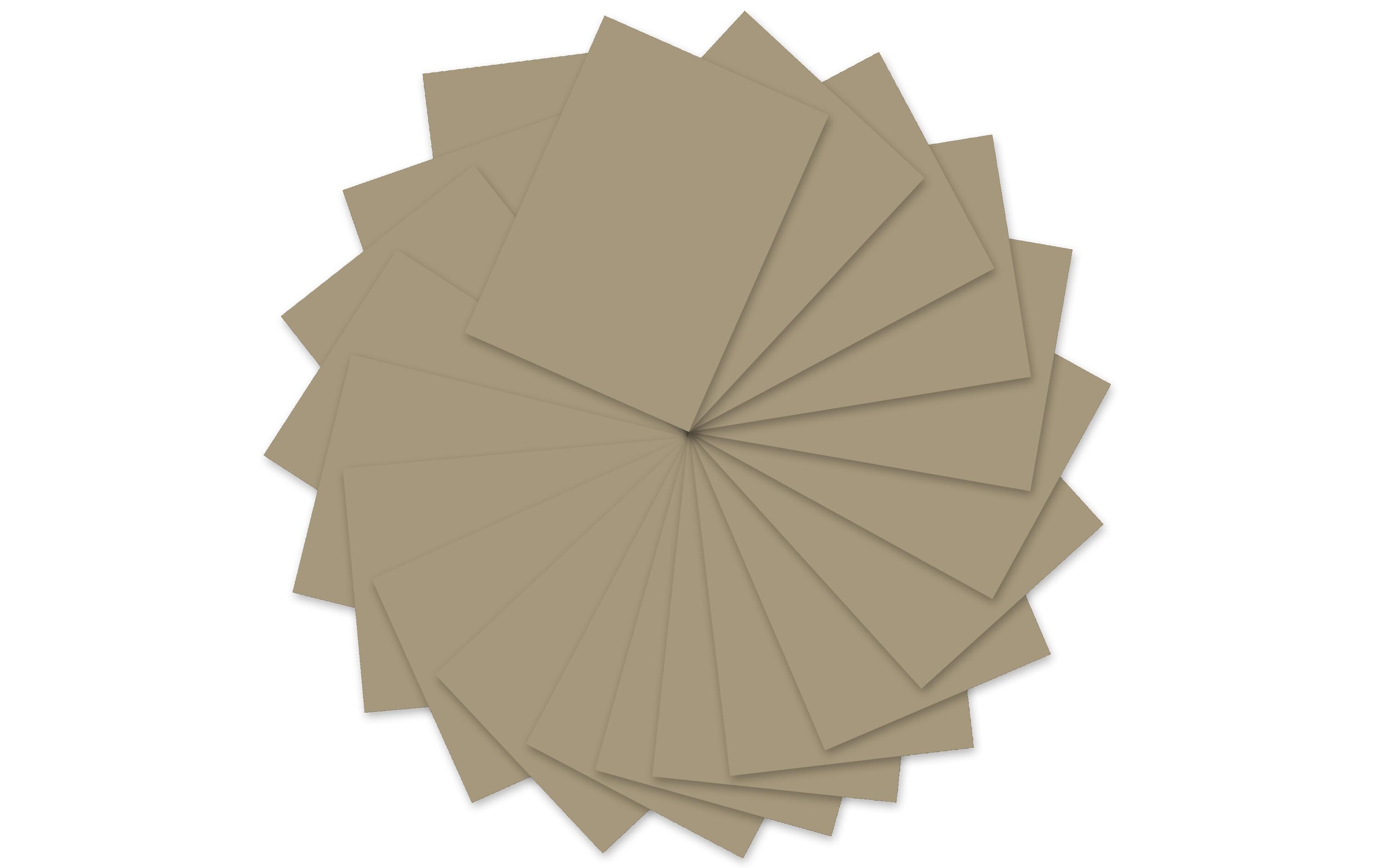 Tonzeichenpapier A4, 130 g/m², 100 Blatt, TaupeTonzeichenpapier in der Grosspackung
