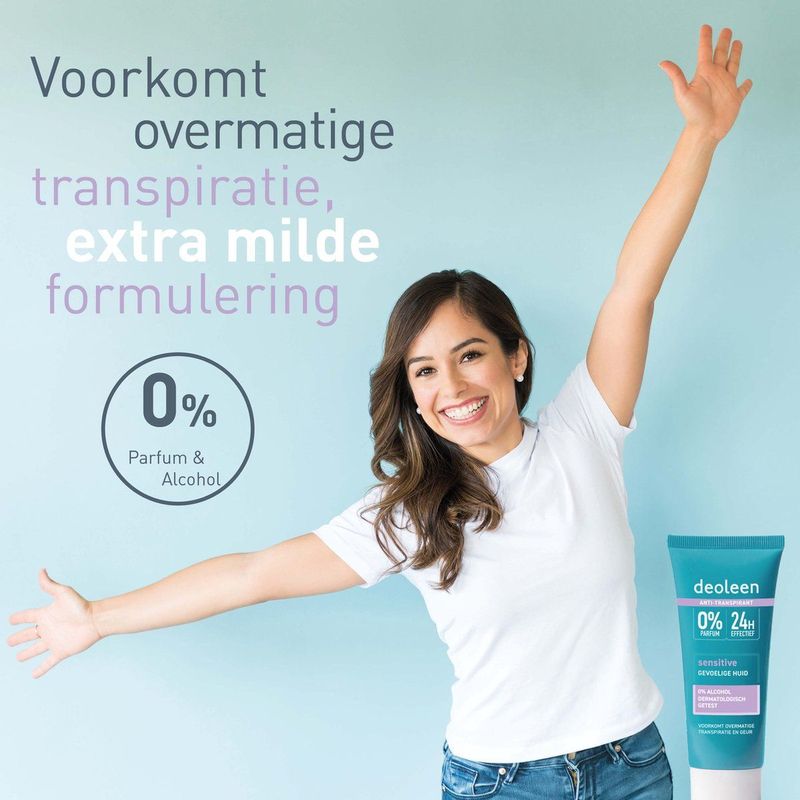 Deoleen Anti-transpirant Crème Sensitive - 50 ml