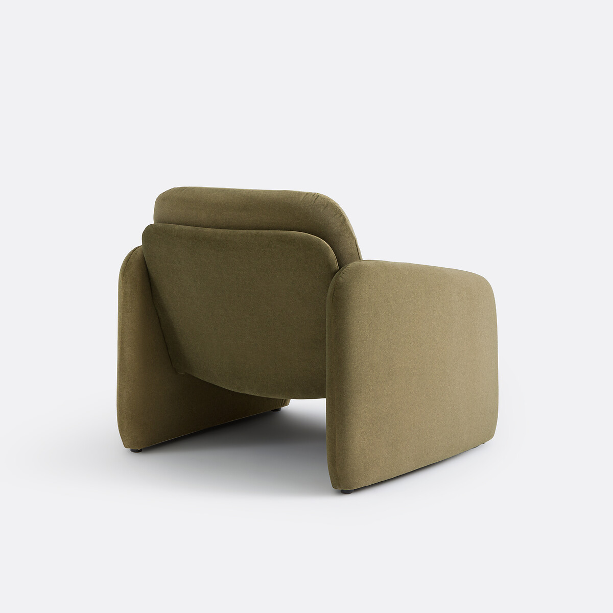 LA REDOUTE INTERIEURS<br>Poltrona estofada, veludo fosco, Bellagio
