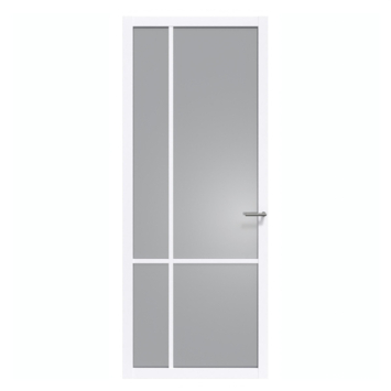 Arne & Bodil binnendeur ABE103 rook glas - extra wit afgelakt