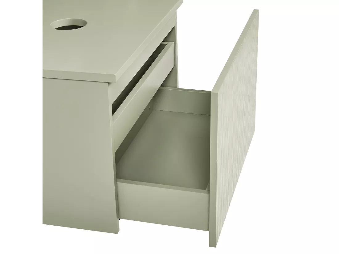 Meuble lavabo mural ALZIRA 60 cm 52 cm 40 cm Vert clair