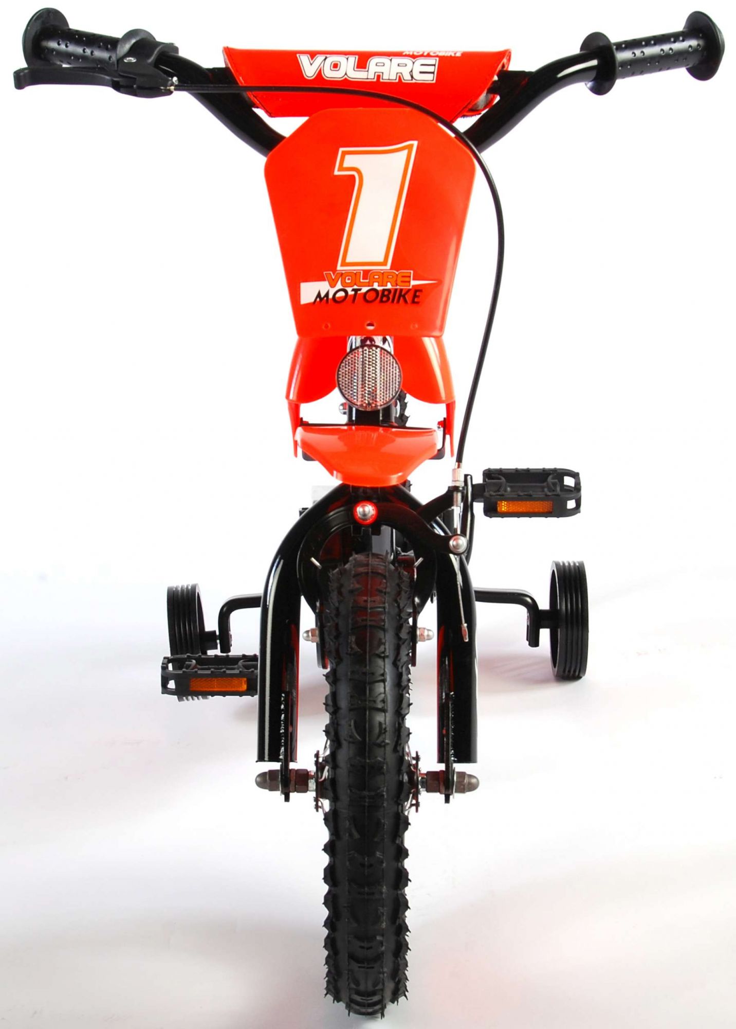 TPFSports Motorrad Kinderfahrrad - Jungen - 12 Zoll - 2 Handbremsen - Grün