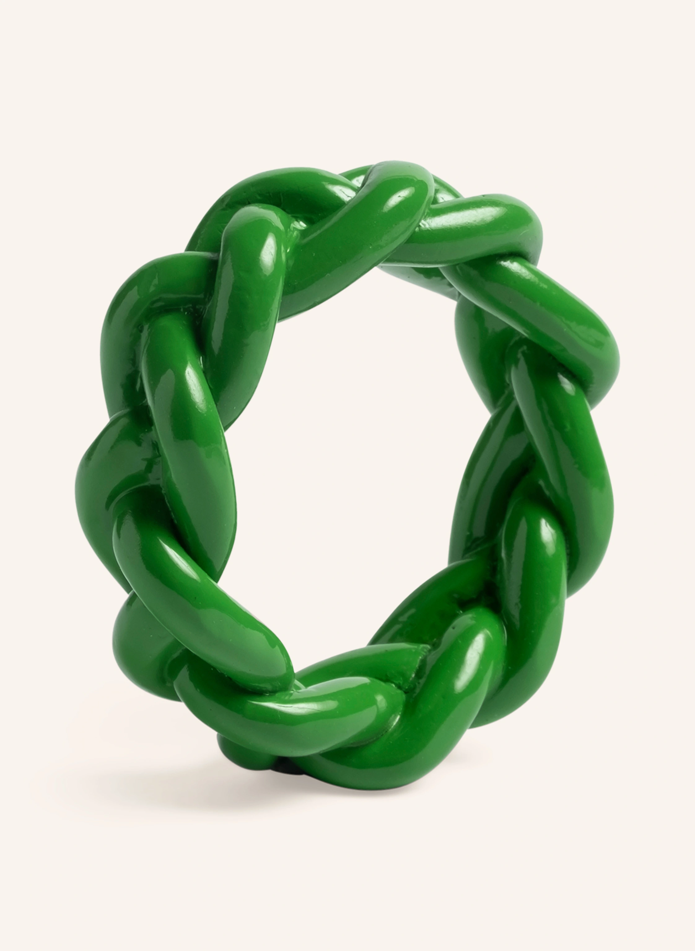 &k amsterdam 4er-Set Serviettenringe BRAID