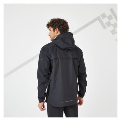 Veste Running Kiprun Rain  Noir