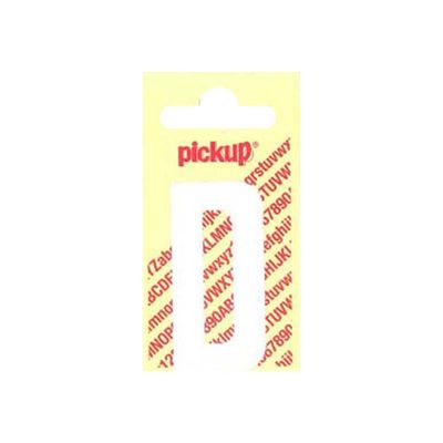 Pickup - Étiquette autocollante - 90 mm - Lettre D - blanc mat