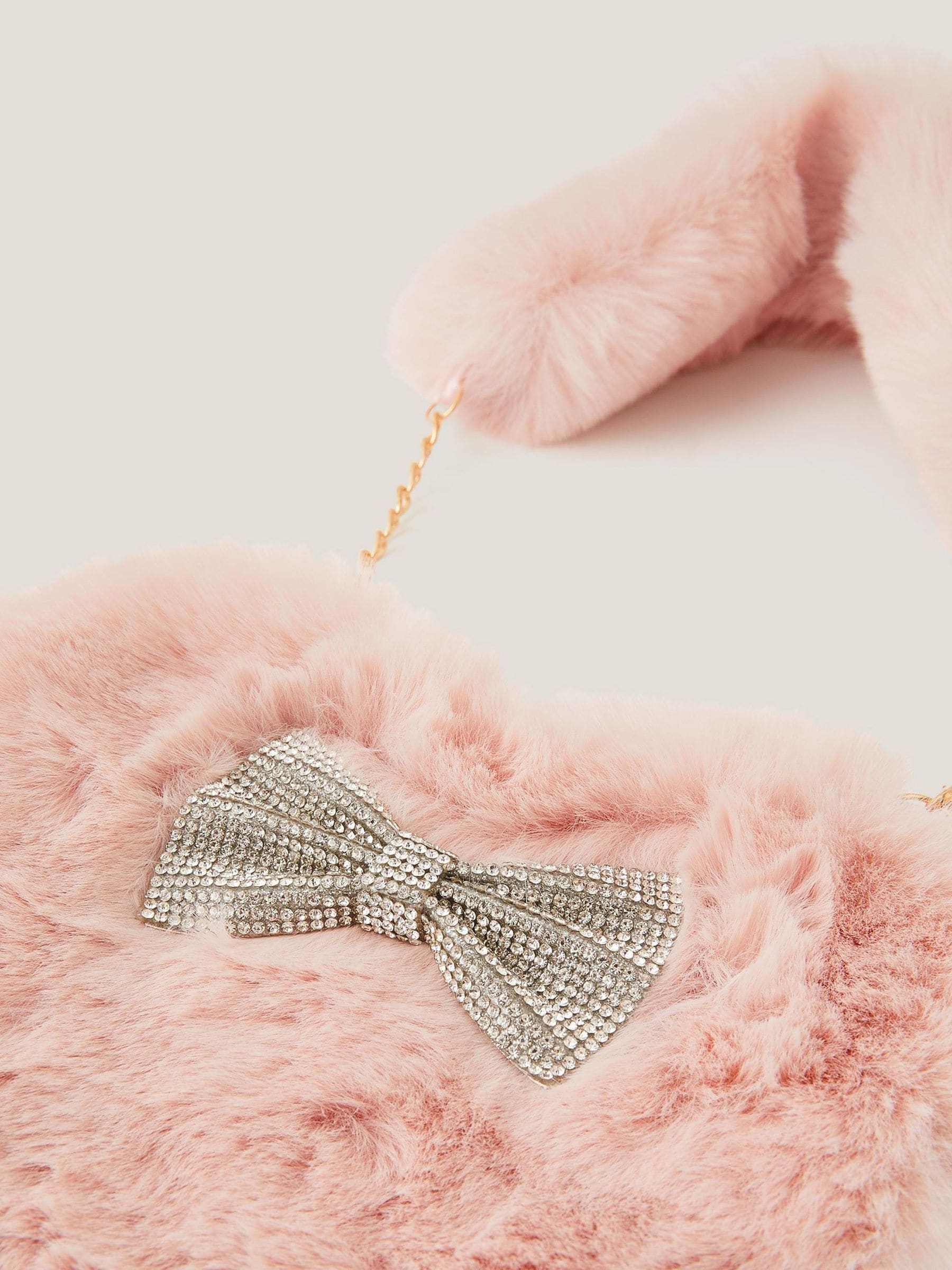 Monsoon Fluffy Heart Bag