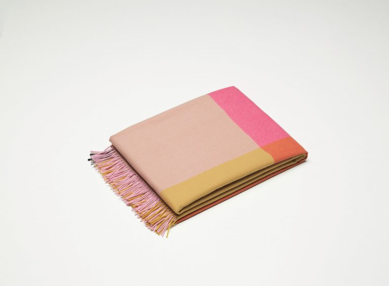 Vitra Colour Block plaid 204x130 bordeaux