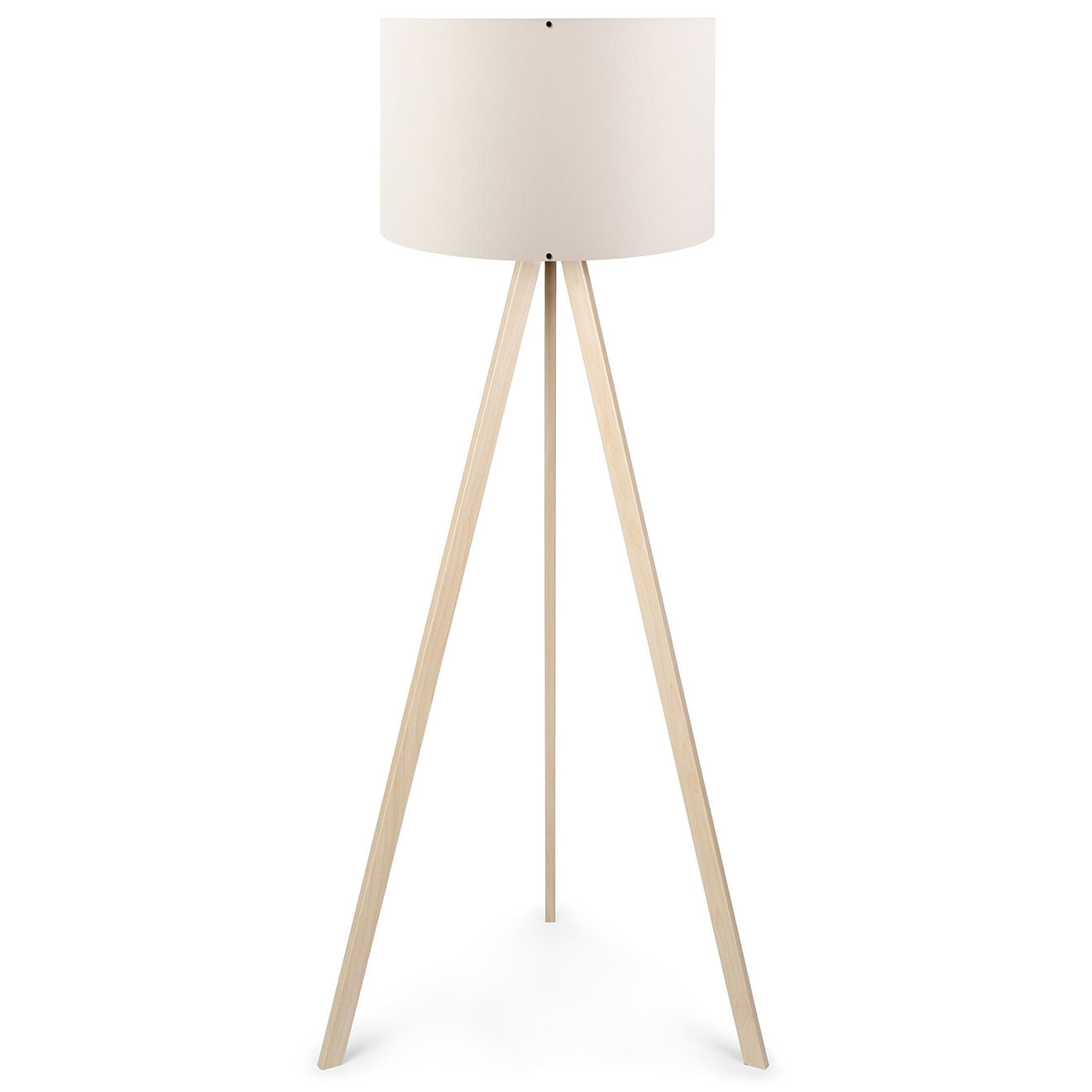 Opviq Lampadaire Ayd crème/chêne - 38x140 cm