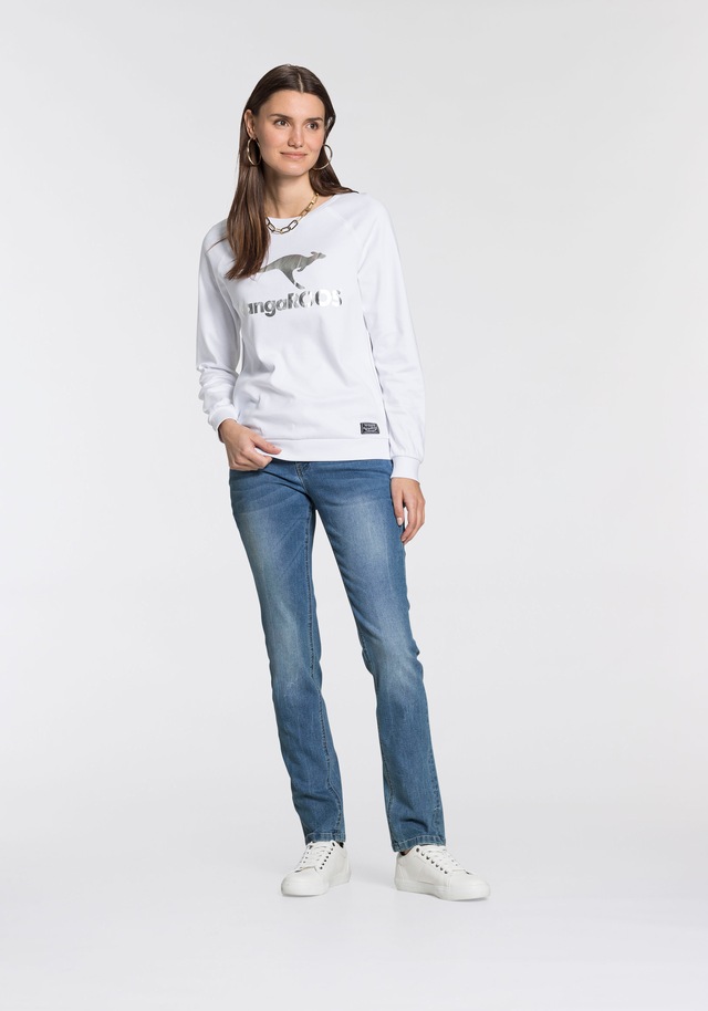 KangaROOS Relax-fit-Jeans »RELAX-FIT HIGH WAIST«, knöchelfreie Schnittform,  krempelbare Beinabschlüsse
