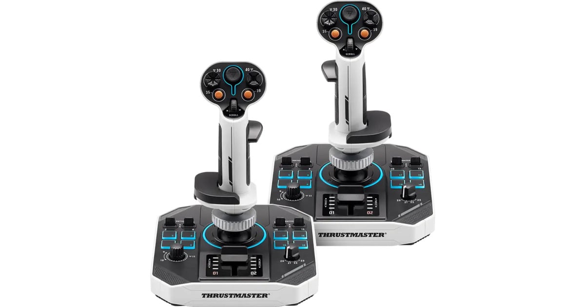 ThrustmasterSol-R 2 HOSAS Space Sim Duo joystick  (Zwart/wit)