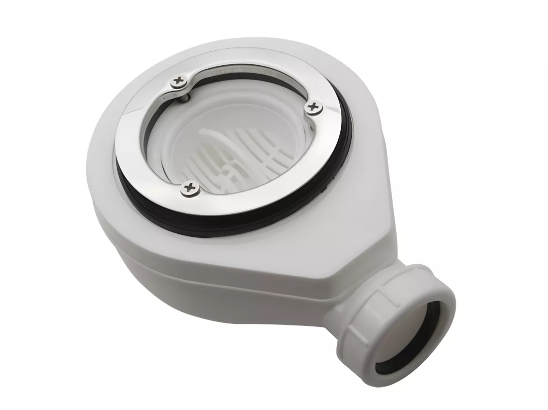 Bonde horizontale sans capot Ø90 DONA pour receveurs de douche