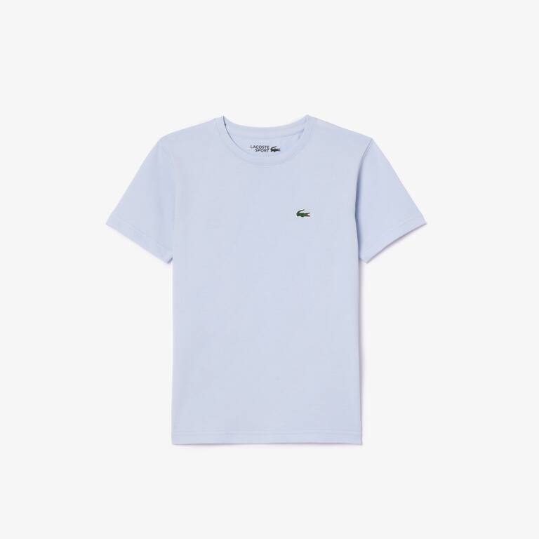 T-shirt Garçon Lacoste SPORT en coton mélangé respirant uni T-Shirts & Chemises - Bleu - Lacoste - Garçon