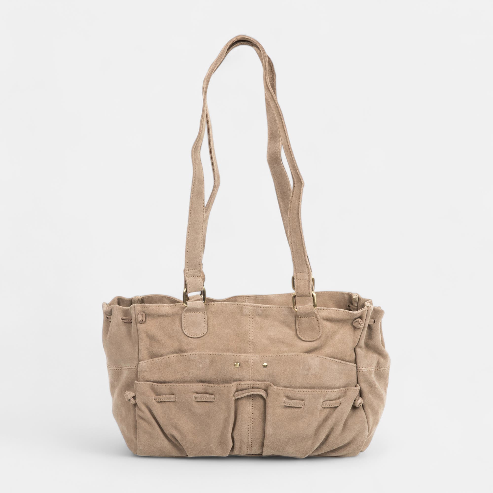 Sac à main en cuir beige