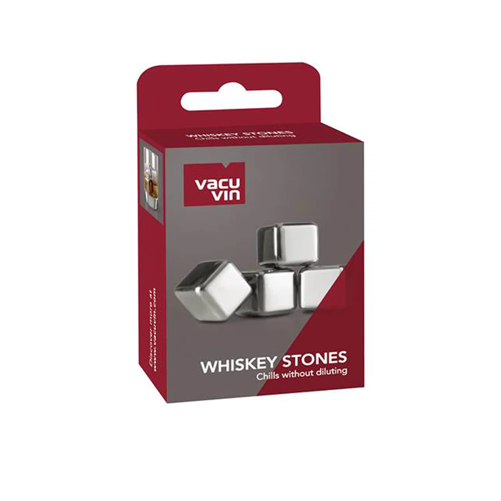 Lot de 4 pierres à Whisky Vacuvin