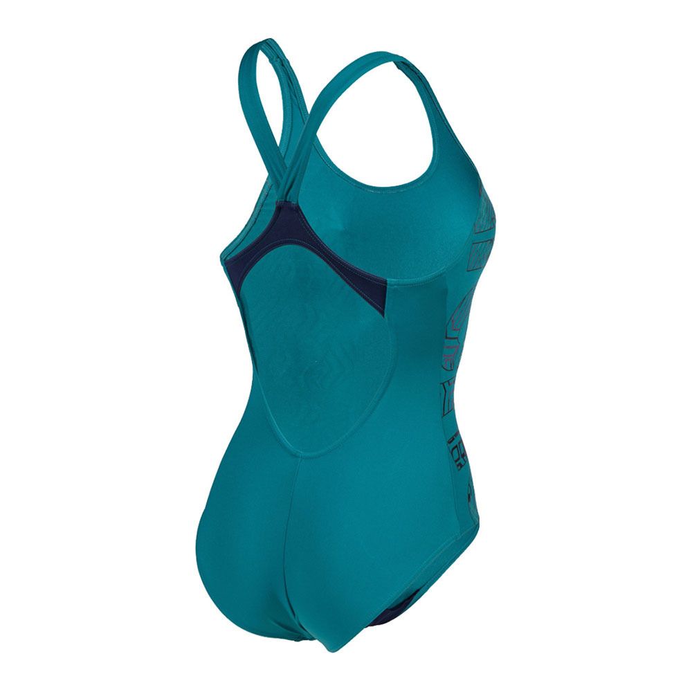 Arena KIKKO PRO V BACK - Maillot de bain 1 pièce Femme green lake/navy