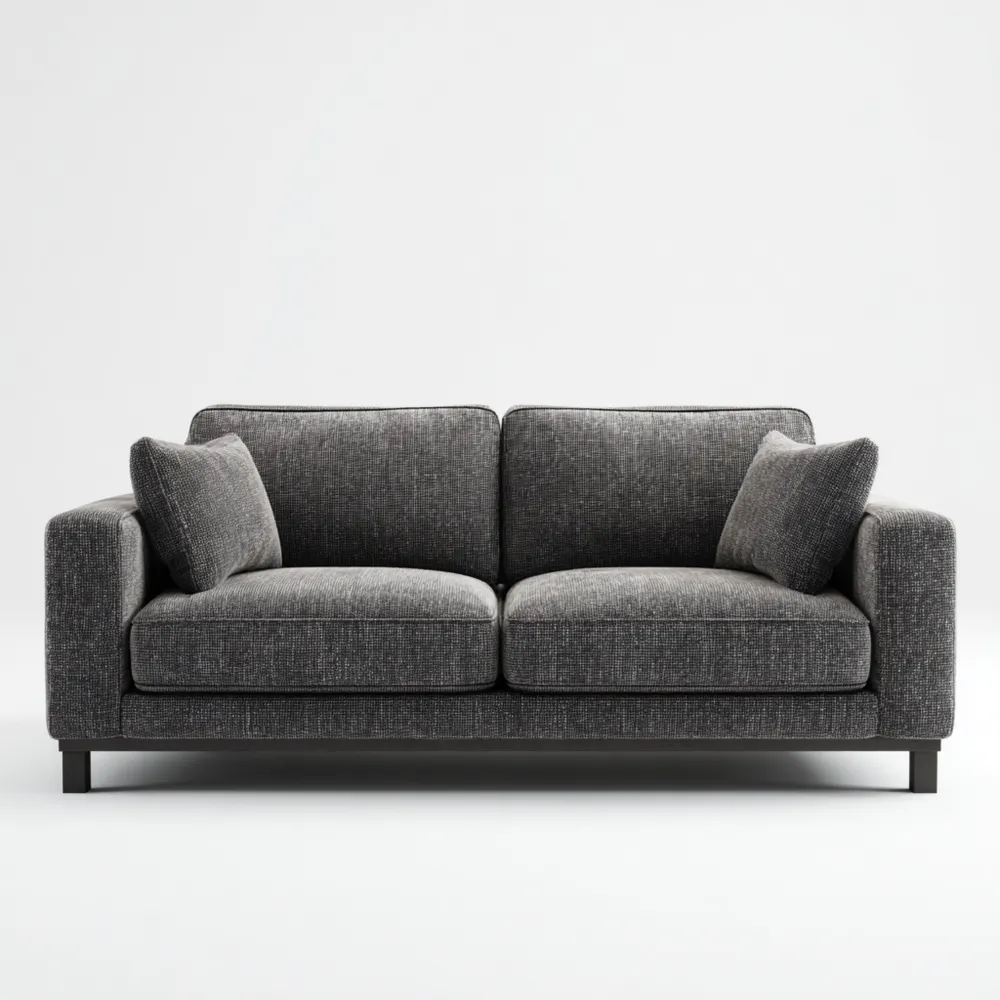 2-Sitzer-Sofa 150x85x80 cm Stoff – Dunkelgrau – Modernes Design