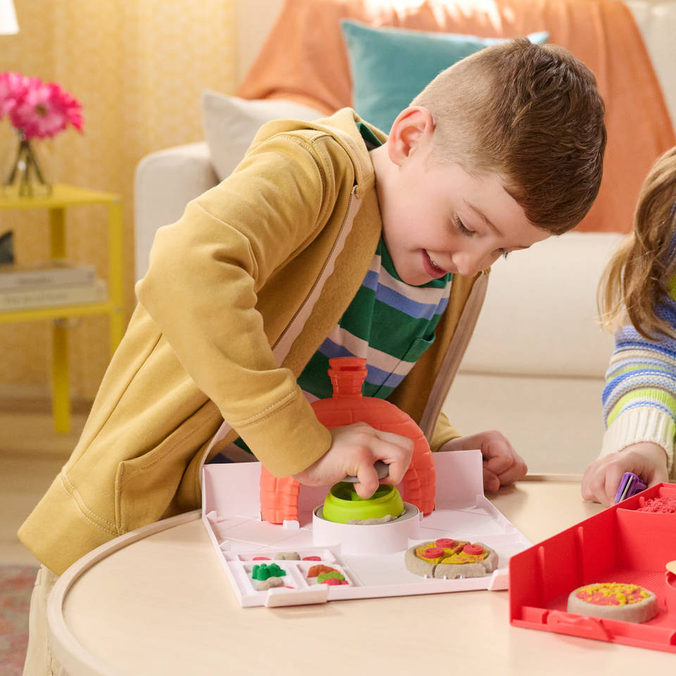 Kinetic Sand SquishPizza rijzende pizza speelset