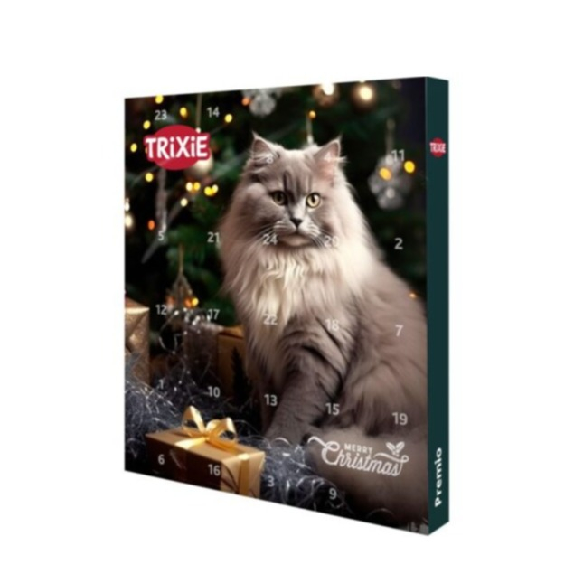 (30x34cm) Premio Haustier Adventskalender Leckerli Futter Geschenk Weihnachts Kalender Goodies (T9264n) - Katzen