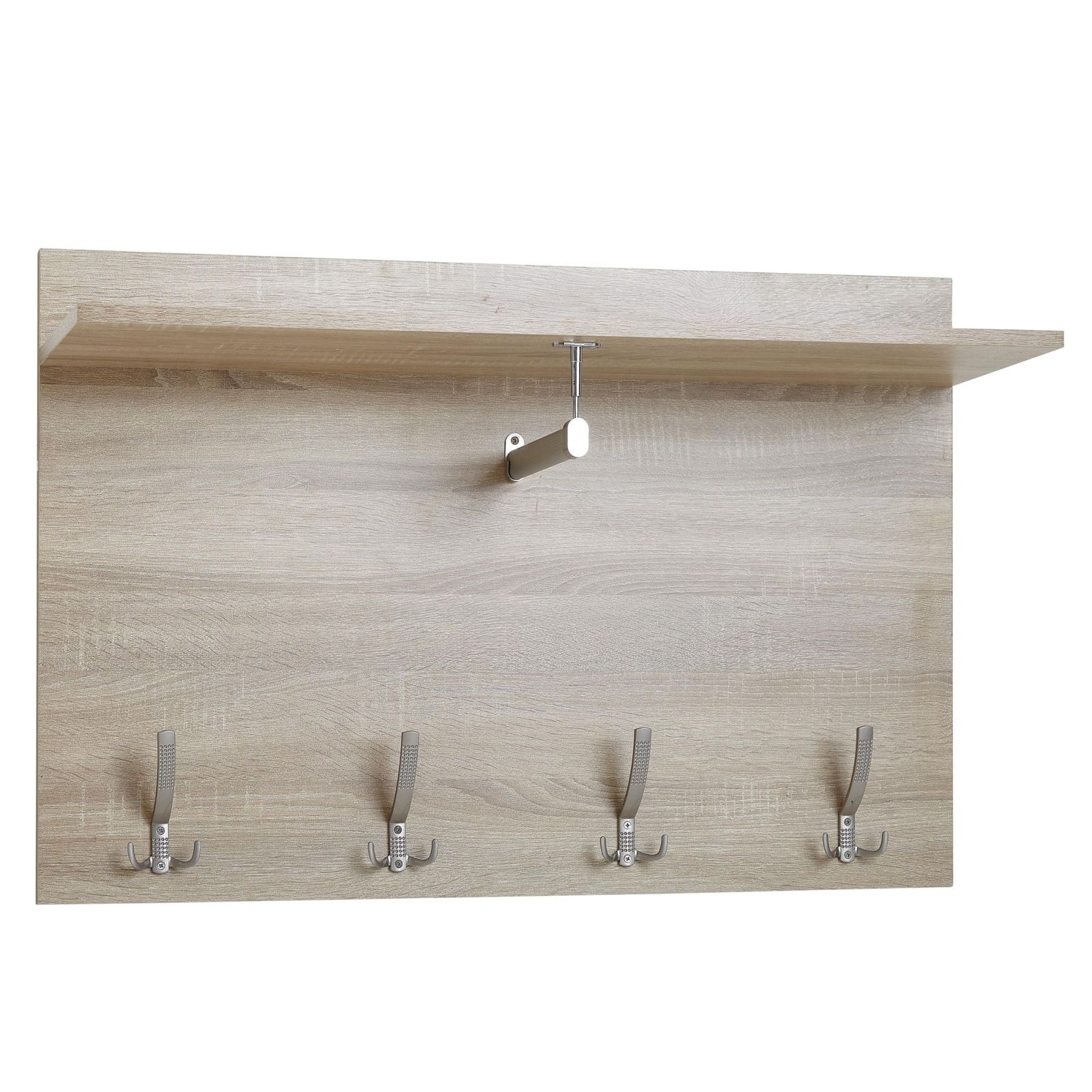 Wandgarderobe - Sonoma Eiche - 4 Haken - 80 cm
