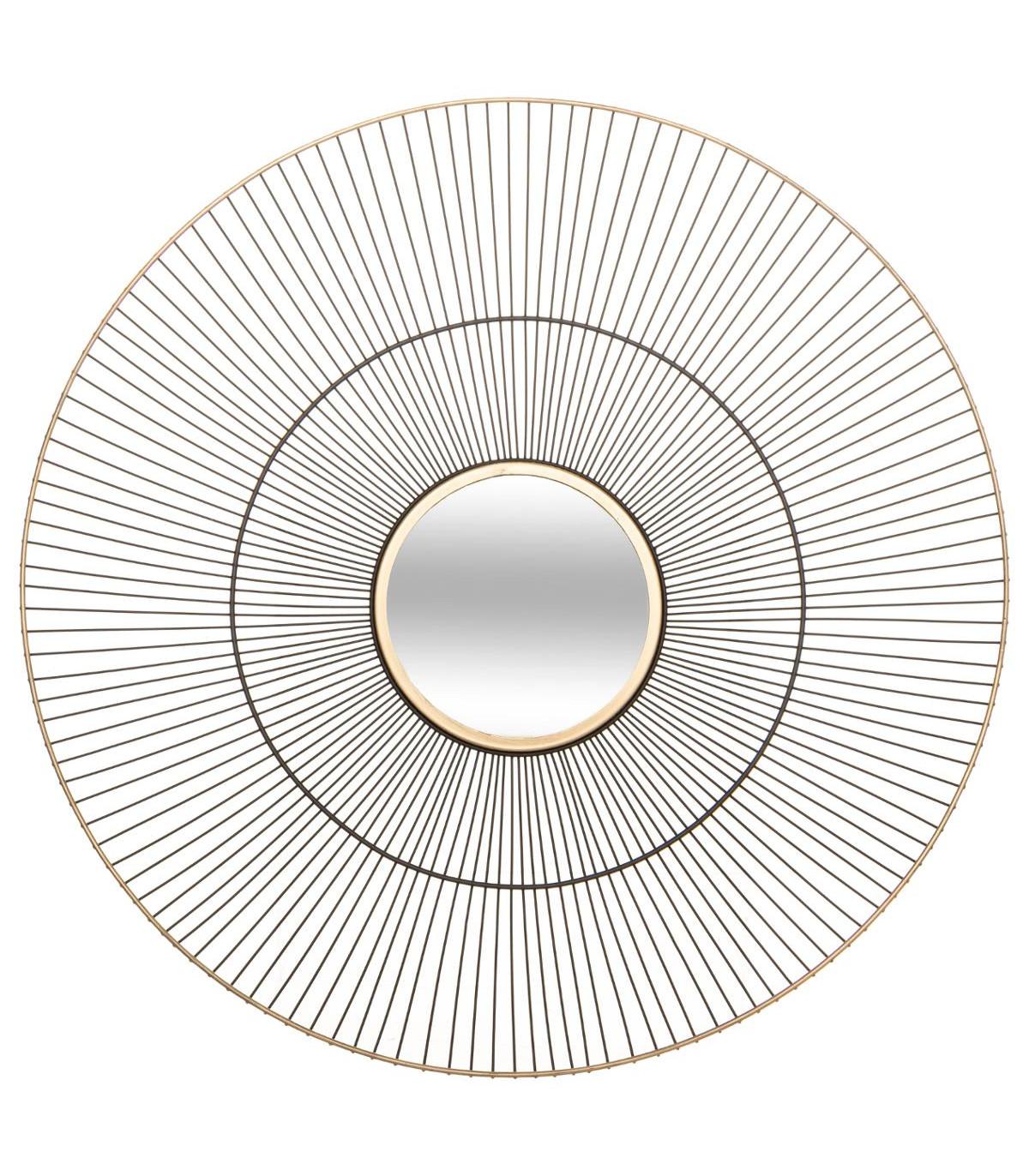 MIROIR METAL LENY D.64.5X15CM