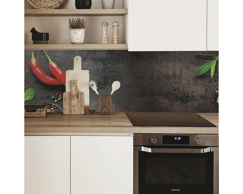 Keukenachterwand mySpotti Profix Chili 100 x 60 cm PX-10060-749-HB
