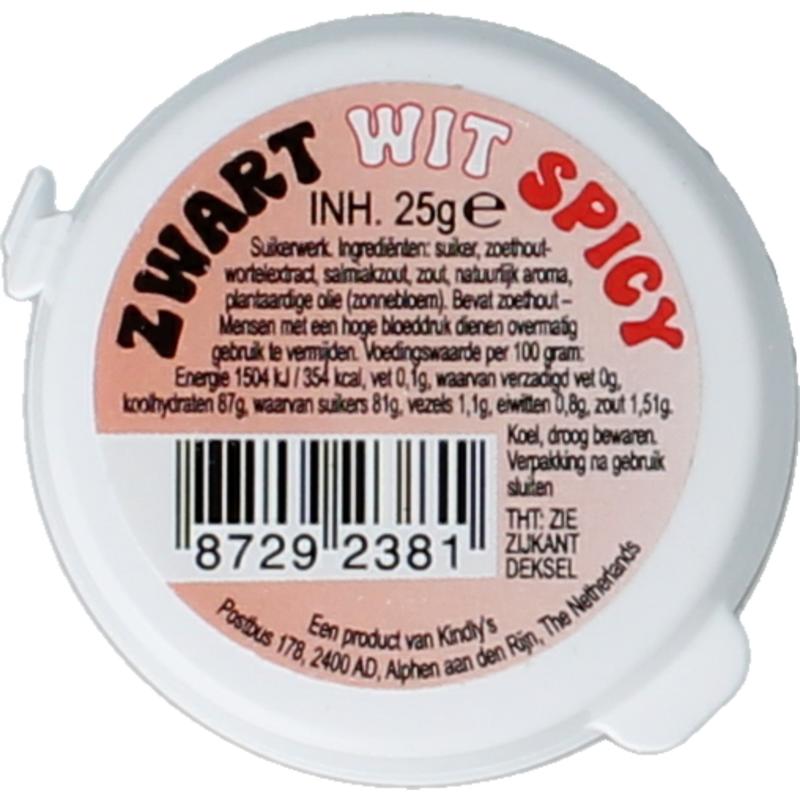 Kindly’S Zwart Wit Spicy (25 gr)