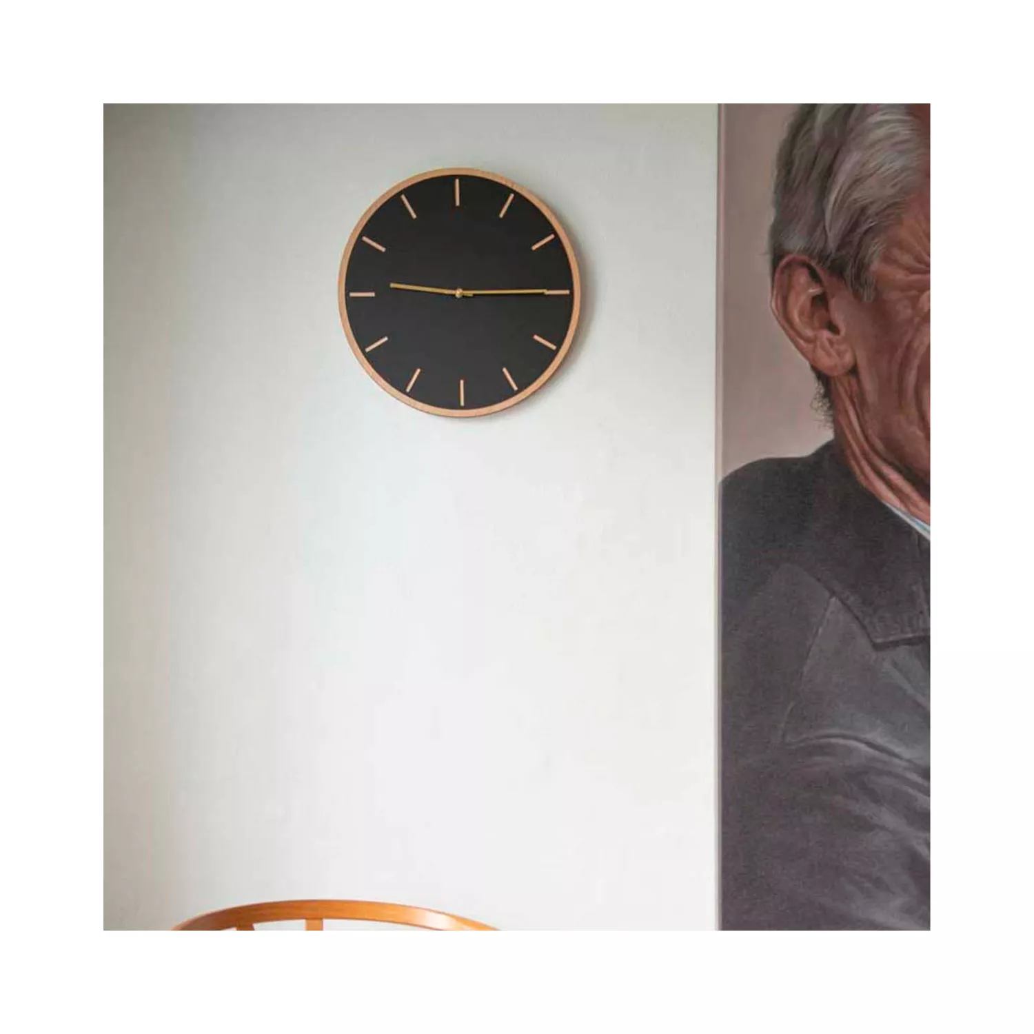 Hemverk Oak Nero Vægur 703402028103