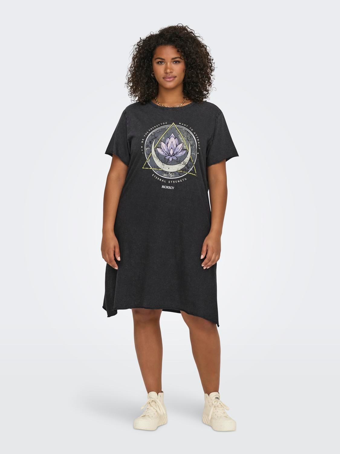 ONLY CARMAKOMA Shirtkleid »CARLUCY LIFE SS T-SHIRT DRESS JRS NOOS« Sommerkleid
