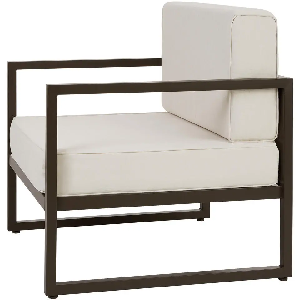 tectake - Tuin-loungefauteuil Comosa, XXL-kussens, Bruin / Beige
