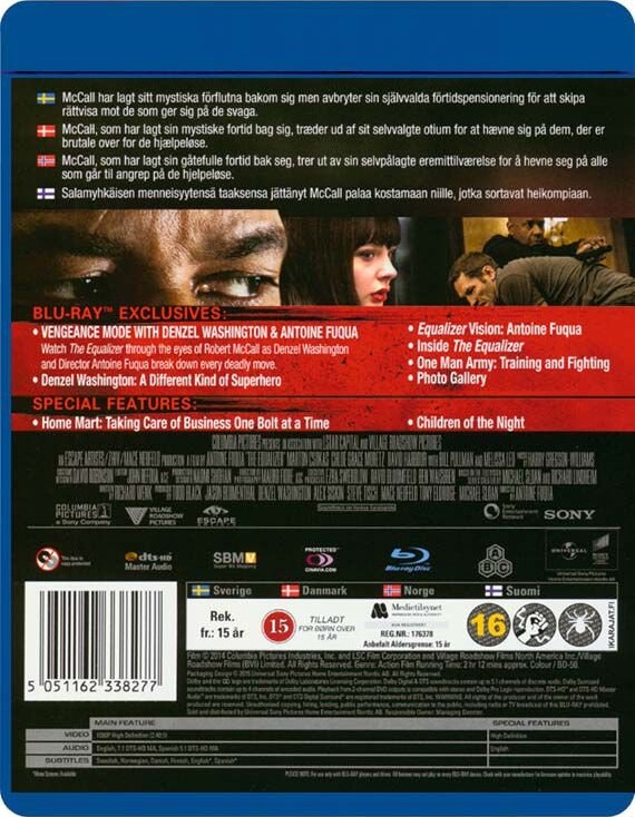 The Equalizer 1 - Denzel Washington - Blu-Ray