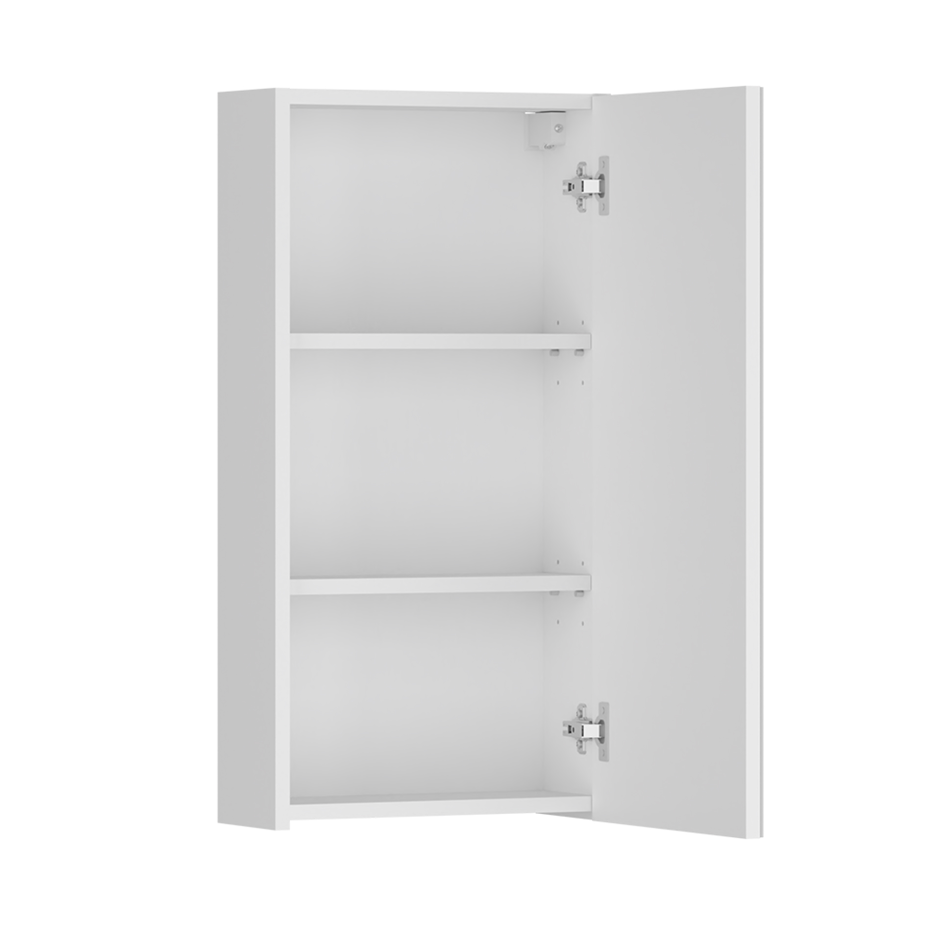 Spiegelschrank - alpinweiß - 38 cm breit