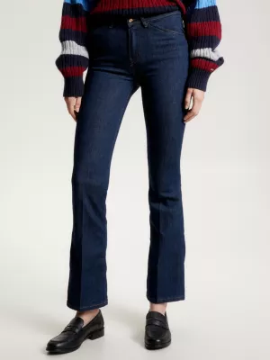 Calça jeans bootcut de cintura média