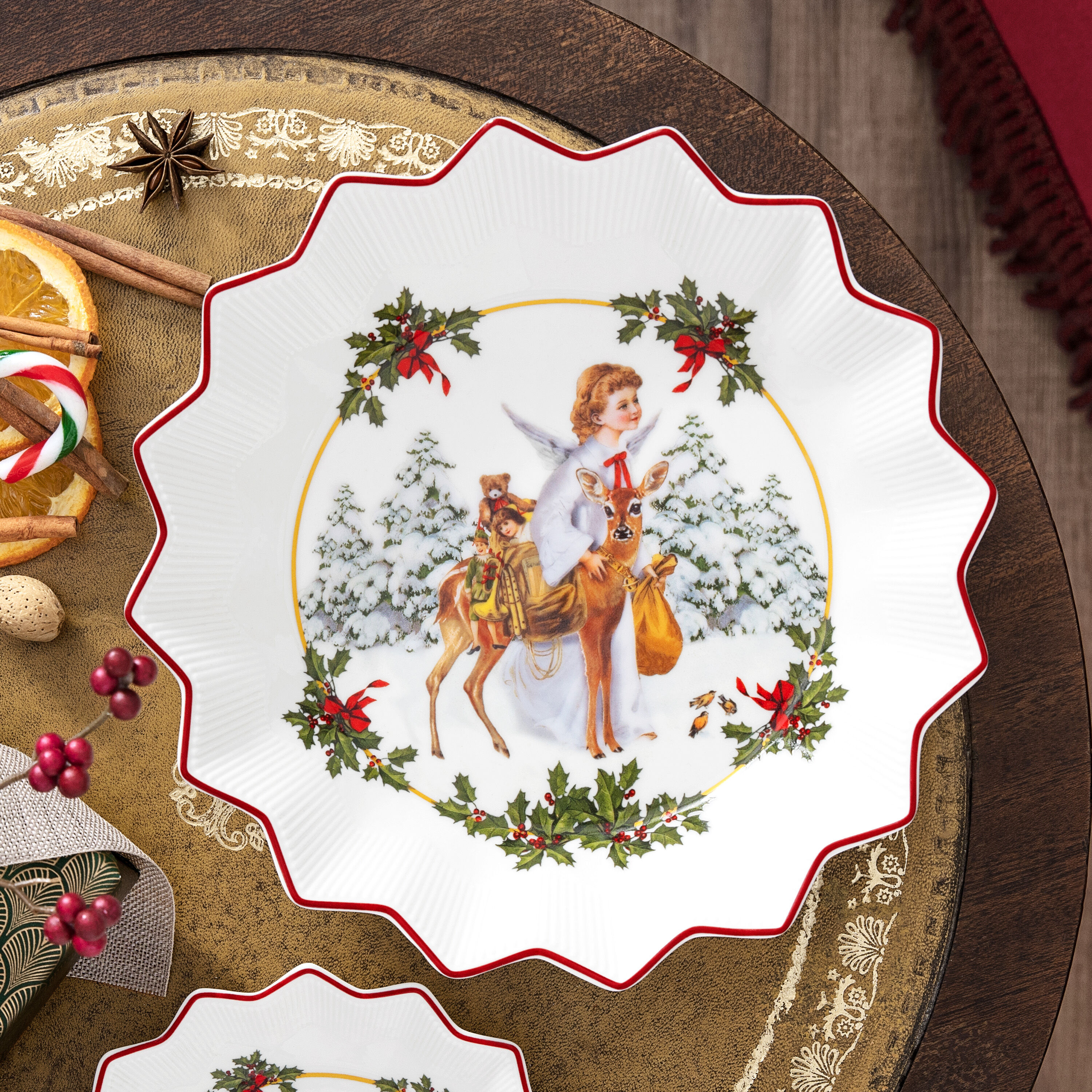 Toy's Fantasy Serving tray Red, '', Premium Porcelain