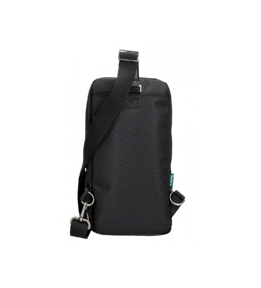 Bolsa transversal preta Pepe Jeans Sander