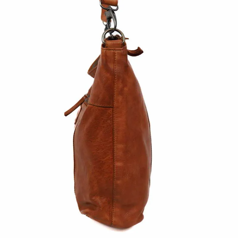 BEAR DESIGN Umhängetasche Cognac Leder