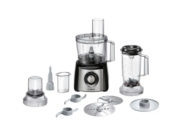 Bosch MultiTalent 3 MCM3501M -Foodprocessor 800 W - børstet rustfrit stål/sort