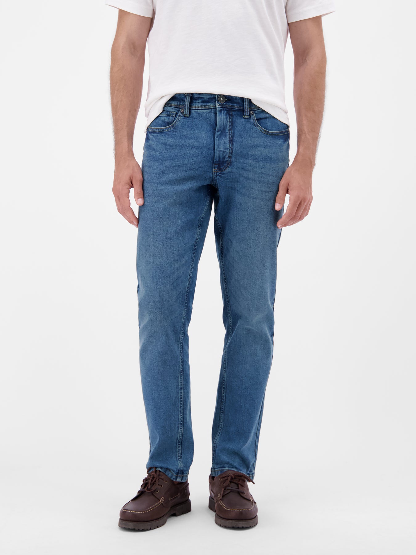 BAXTER 5-Pocket-Denim, RELAXED FIT, unifarben