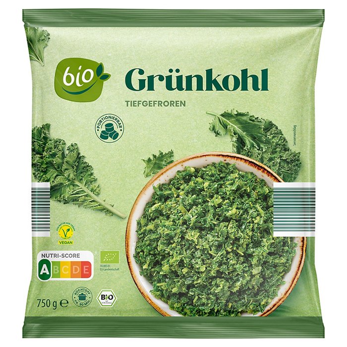 BIO Bio-Gemüsesortiment 750 g, Grünkohl