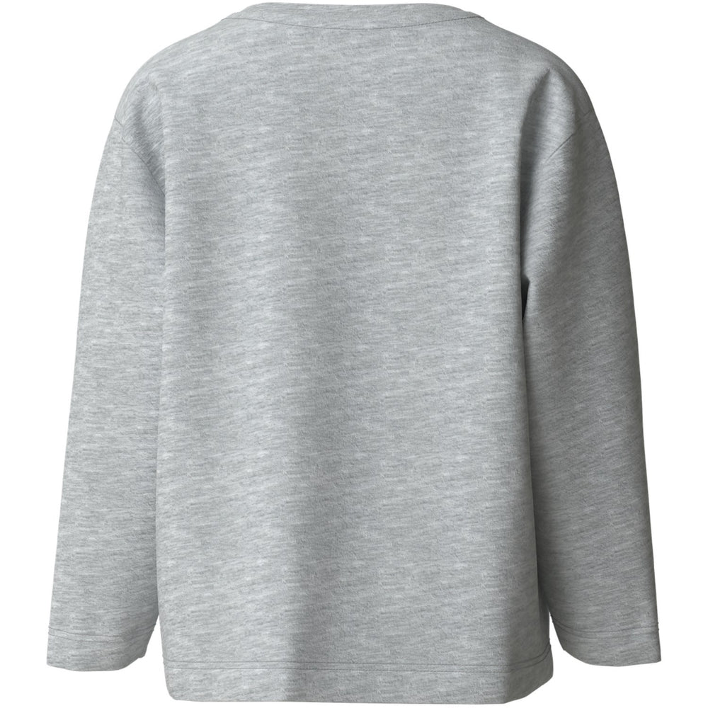 Køb Name It Light Grey Melange Nkmdorak Ls Nreg Top